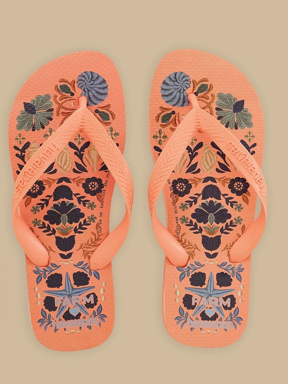 Farm Rio x Havaianas Seasheel Tapestry Havaianas